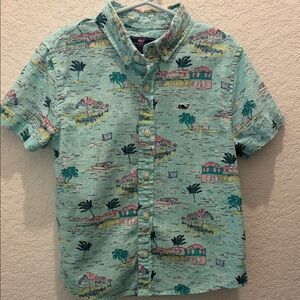 Vineyard Vines Aqua Whale Shirt